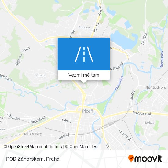 POD Záhorskem mapa