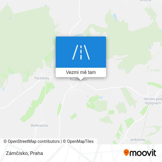 Zámčisko mapa