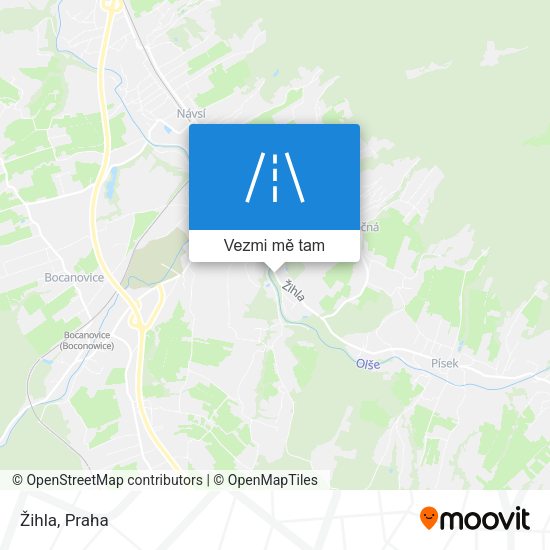 Žihla mapa