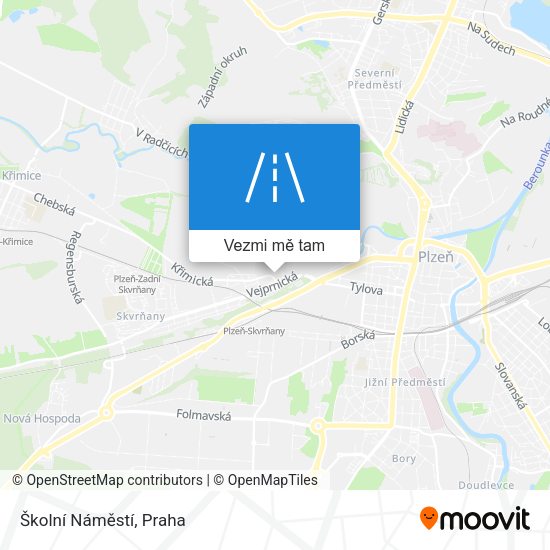 Školní Náměstí mapa