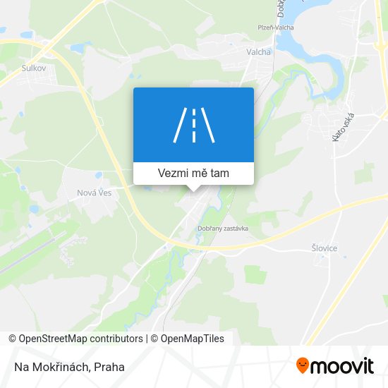 Na Mokřinách mapa