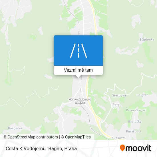Cesta K Vodojemu "Bagno mapa