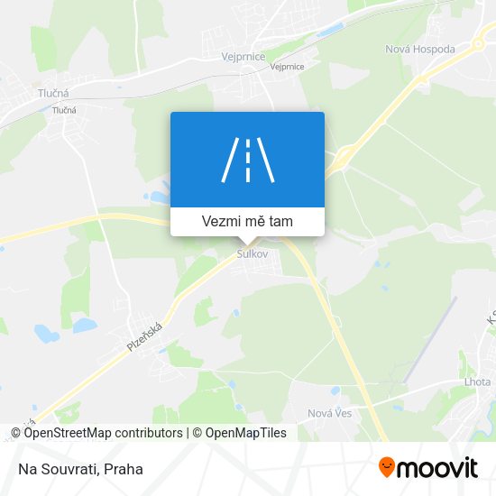 Na Souvrati mapa