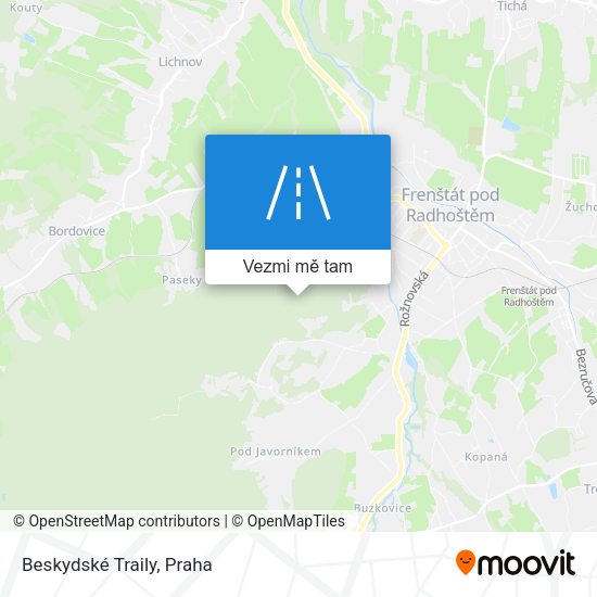 Beskydské Traily mapa