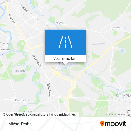 U Mlýna mapa