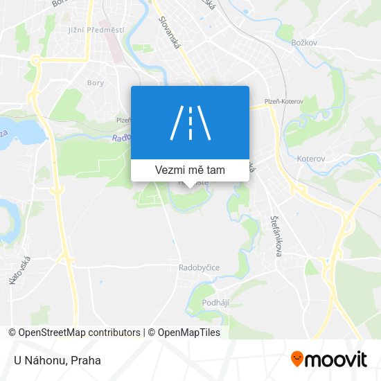 U Náhonu mapa