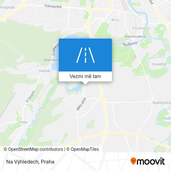 Na Výhledech mapa