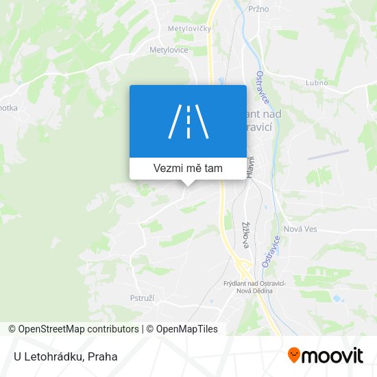 U Letohrádku mapa