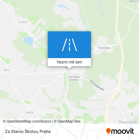 Za Starou Školou mapa