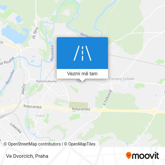 Ve Dvorcích mapa