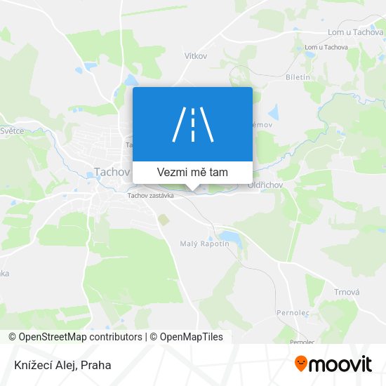 Knížecí Alej mapa