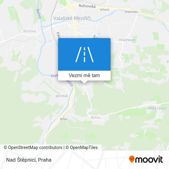 Nad Štěpnicí mapa