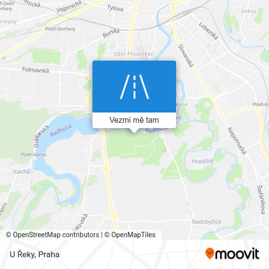 U Řeky mapa