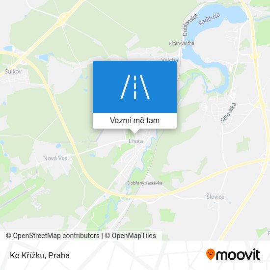 Ke Křížku mapa