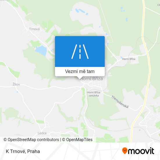 K Trnové mapa