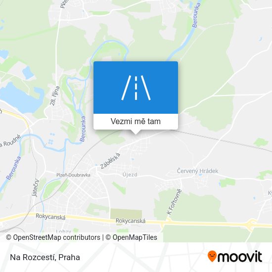Na Rozcestí mapa