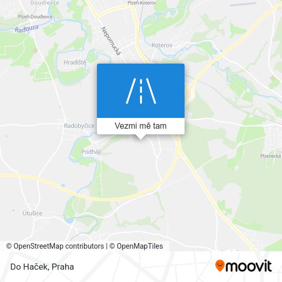 Do Haček mapa