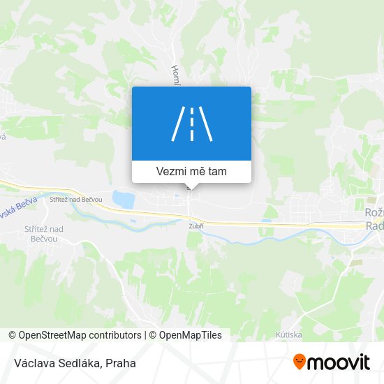 Václava Sedláka mapa
