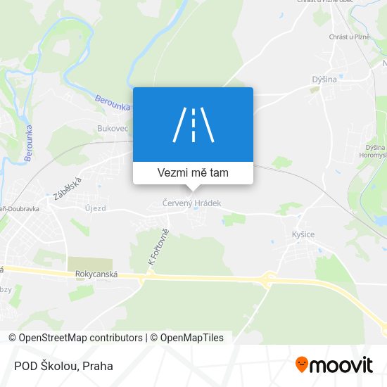 POD Školou mapa