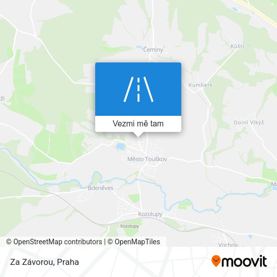 Za Závorou mapa