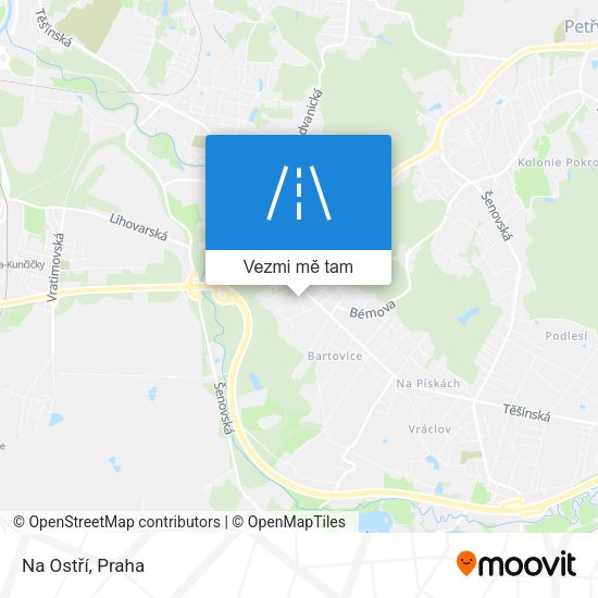 Na Ostří mapa