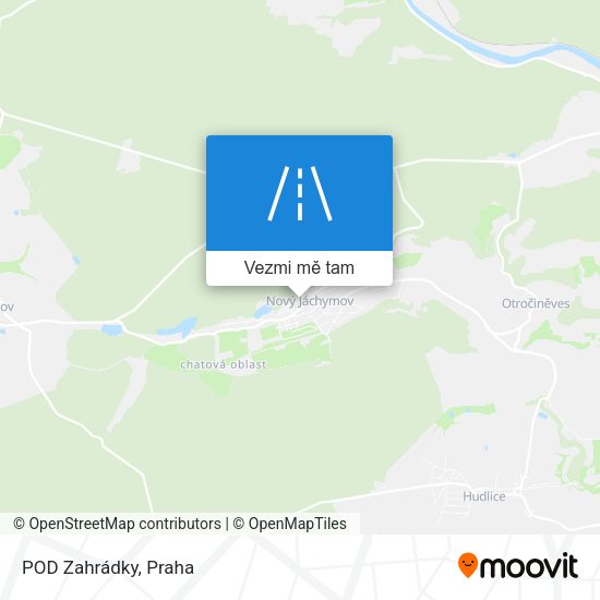 POD Zahrádky mapa