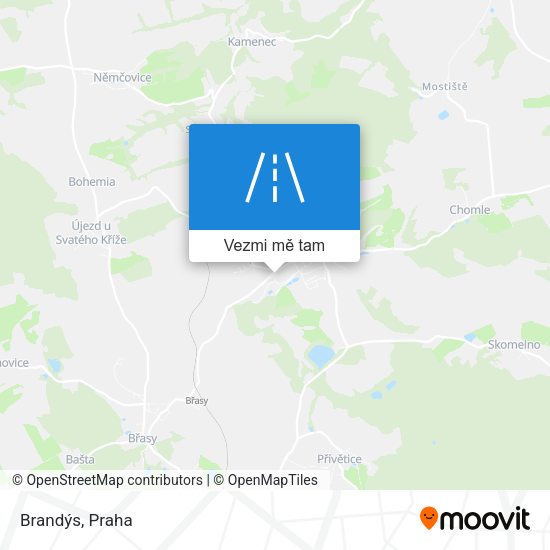 Brandýs mapa