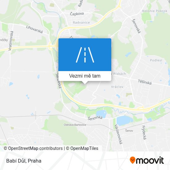 Babí Důl mapa