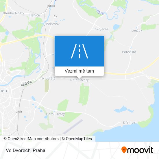Ve Dvorech mapa