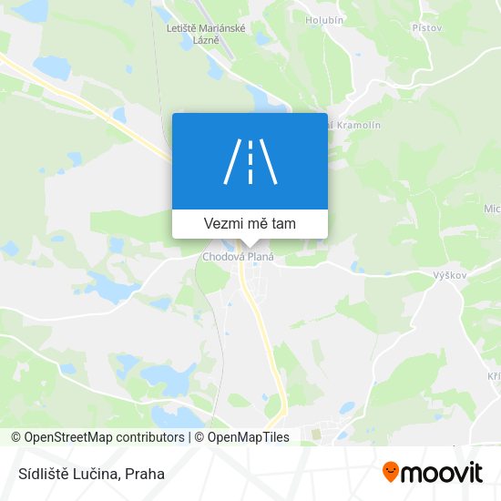 Sídliště Lučina mapa