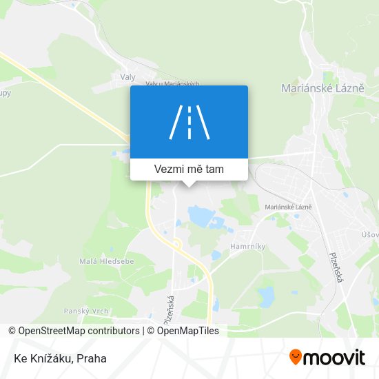 Ke Knížáku mapa