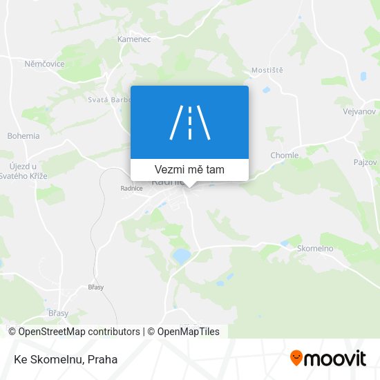 Ke Skomelnu mapa