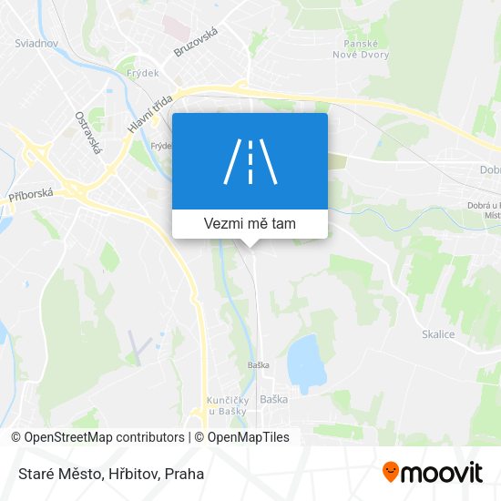 Staré Město, Hřbitov mapa