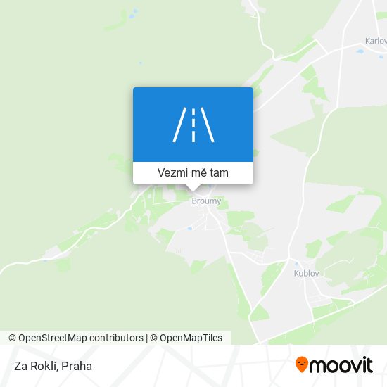 Za Roklí mapa