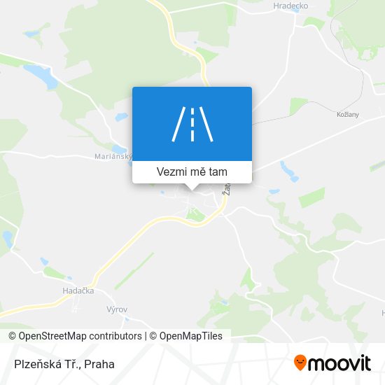 Plzeňská Tř. mapa