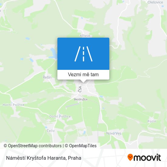 Náměstí Kryštofa Haranta mapa