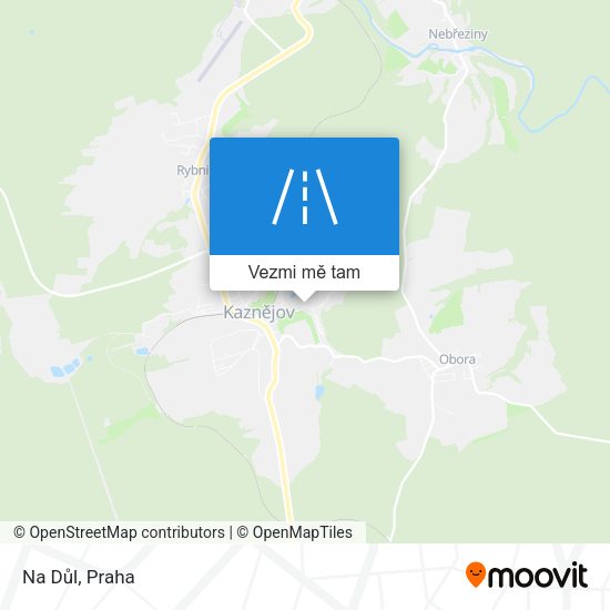 Na Důl mapa