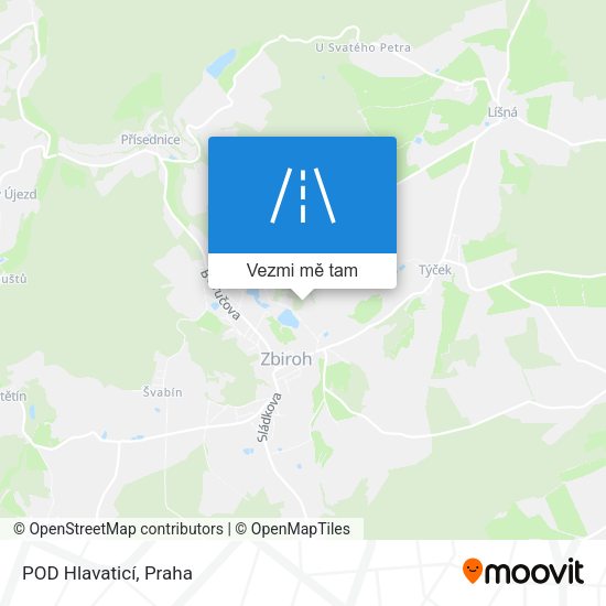 POD Hlavaticí mapa