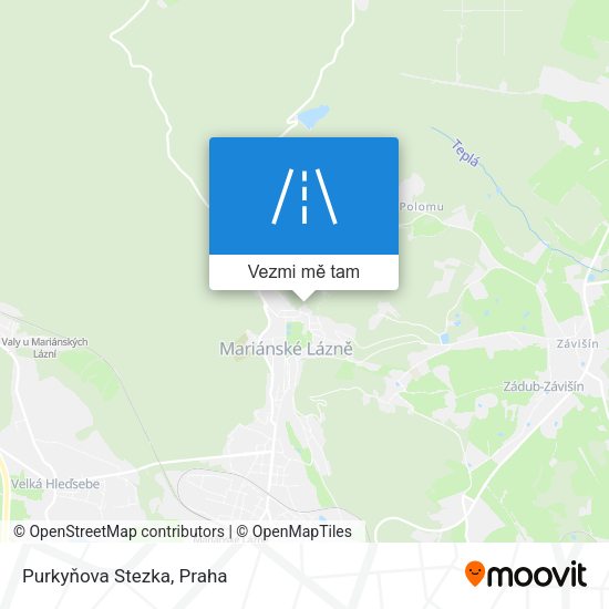 Purkyňova Stezka mapa