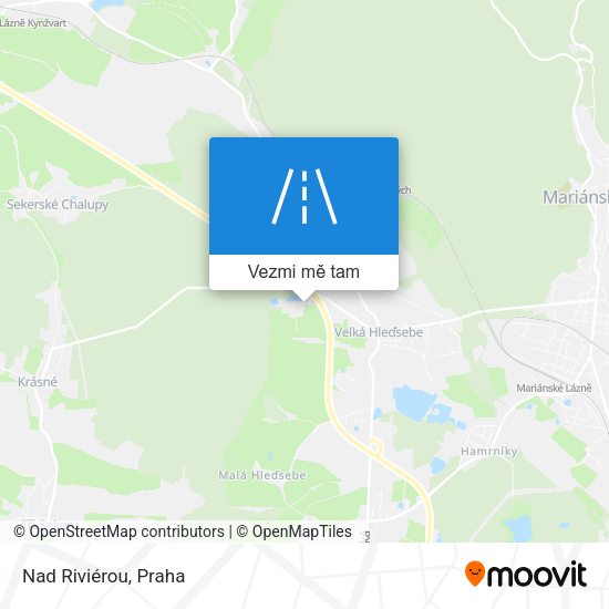 Nad Riviérou mapa