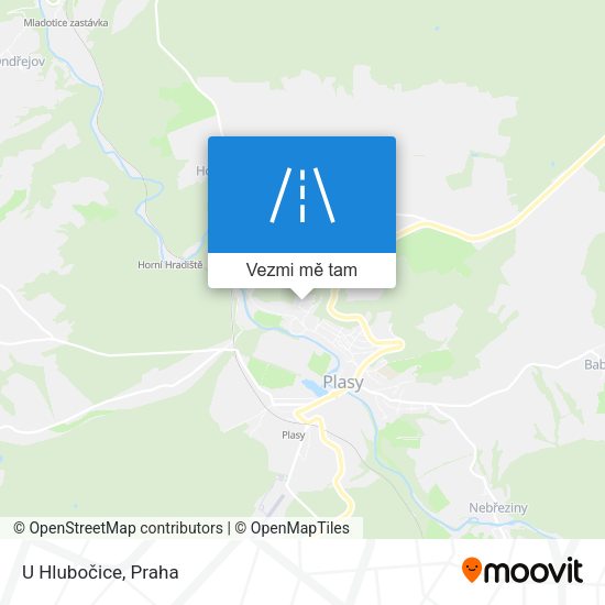 U Hlubočice mapa