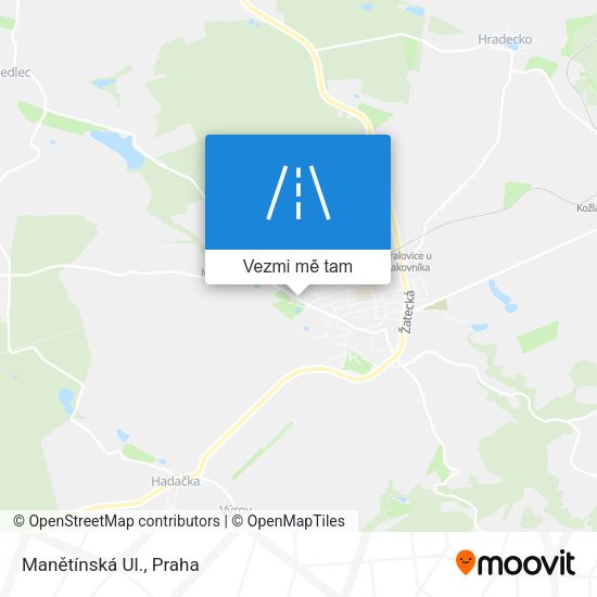 Manětínská Ul. mapa