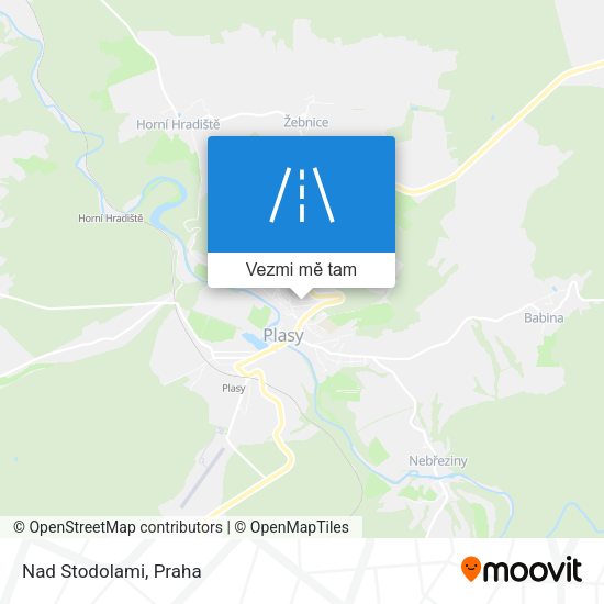 Nad Stodolami mapa