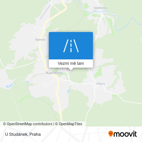 U Studánek mapa