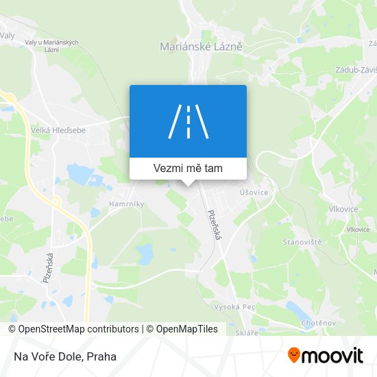 Na Voře Dole mapa