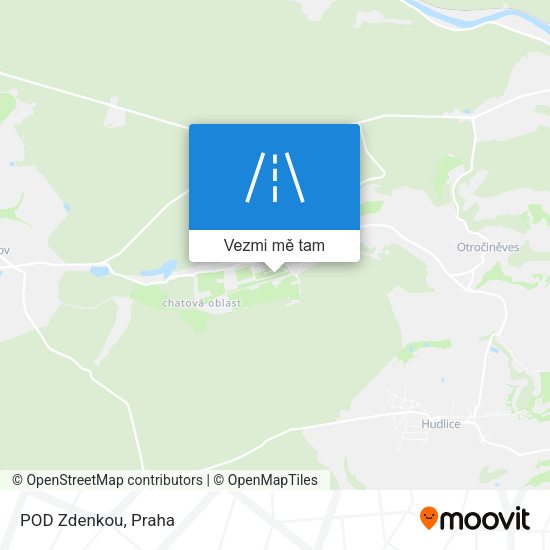 POD Zdenkou mapa