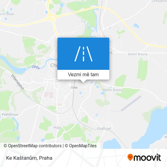 Ke Kaštanům mapa
