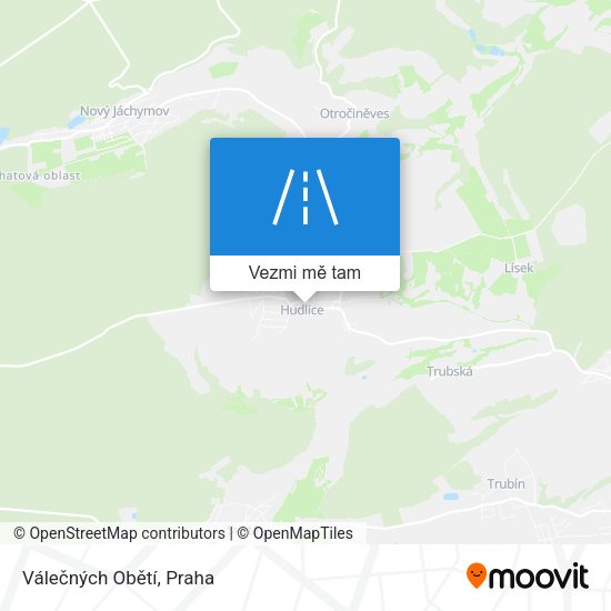 Válečných Obětí mapa