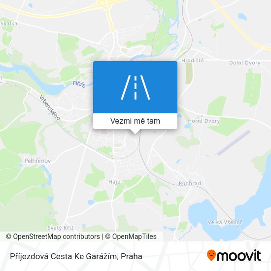 Příjezdová Cesta Ke Garážím mapa