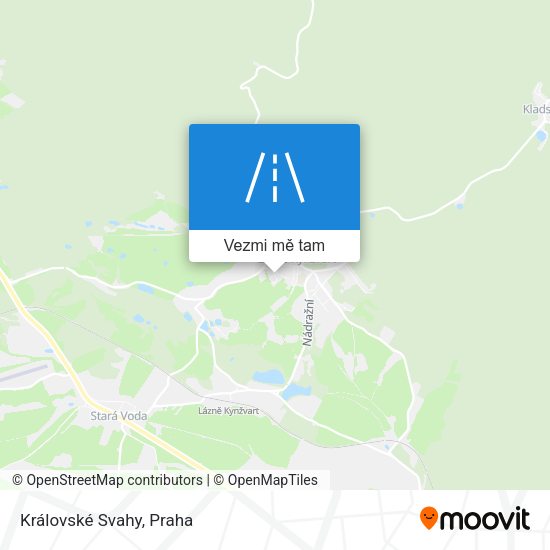 Královské Svahy mapa